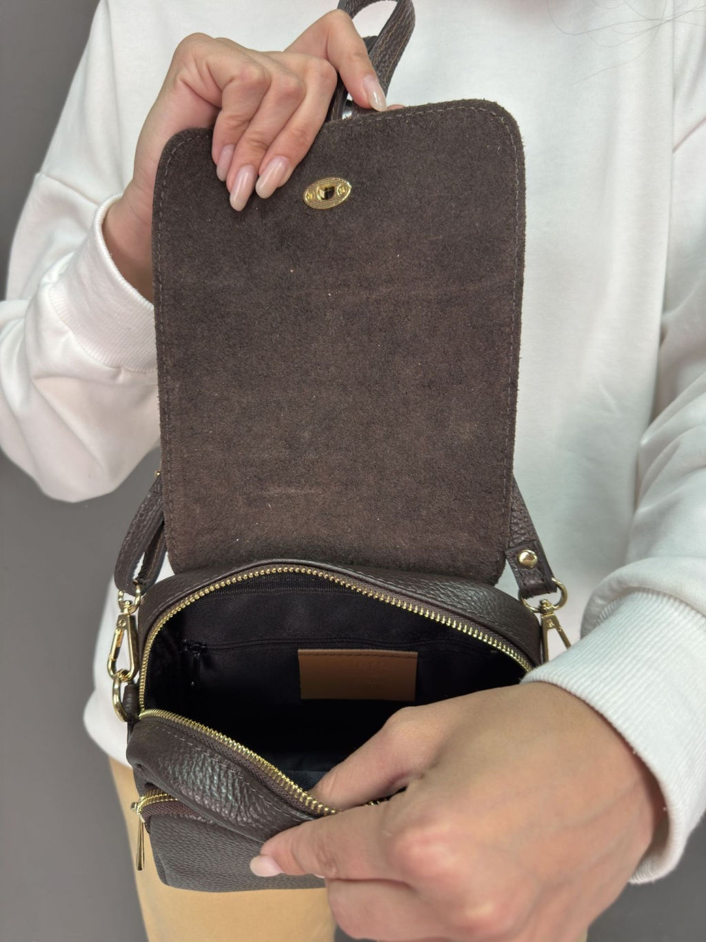 Сумка женская из телячьей кожи