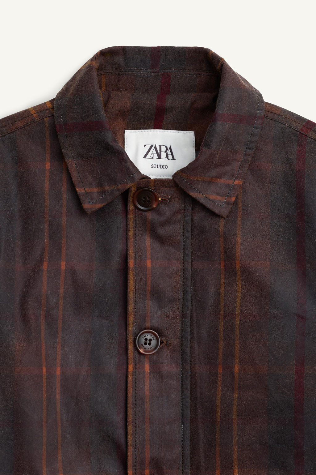 LIMITED EDITION CHECK WAXED COAT