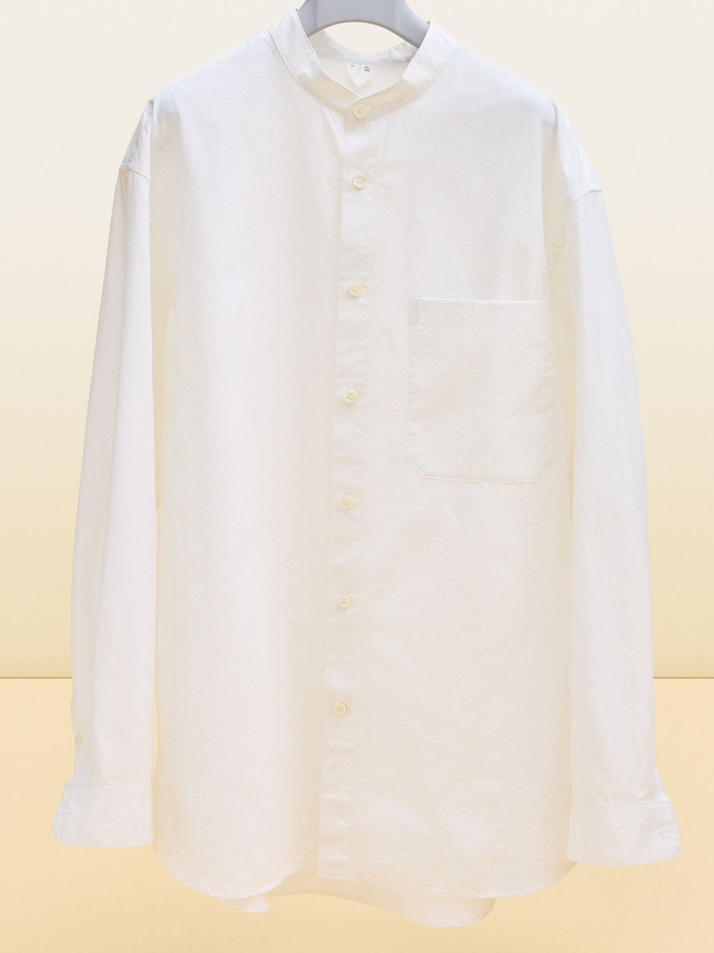 Camisa de popelina con cuello mao - H&m фото 4