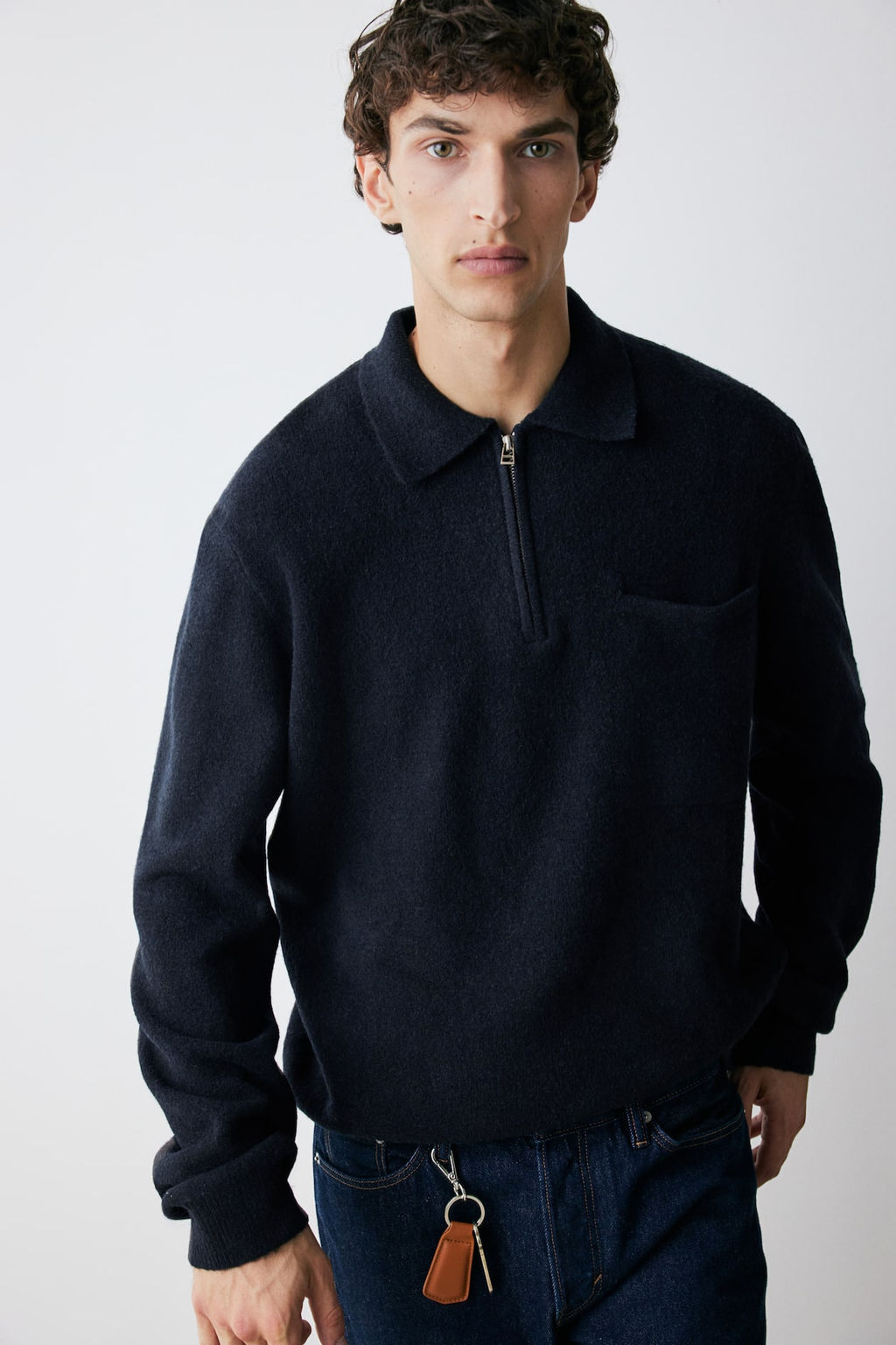 Jersey con media cremallera Regular Fit - H&m фото 4