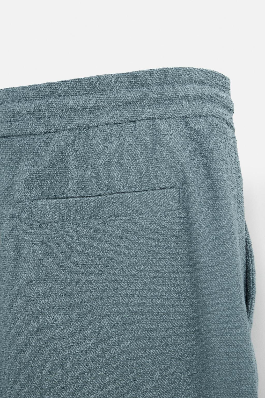 TEXTURED RELAXED FIT BERMUDA SHORTS - Zara фото 9