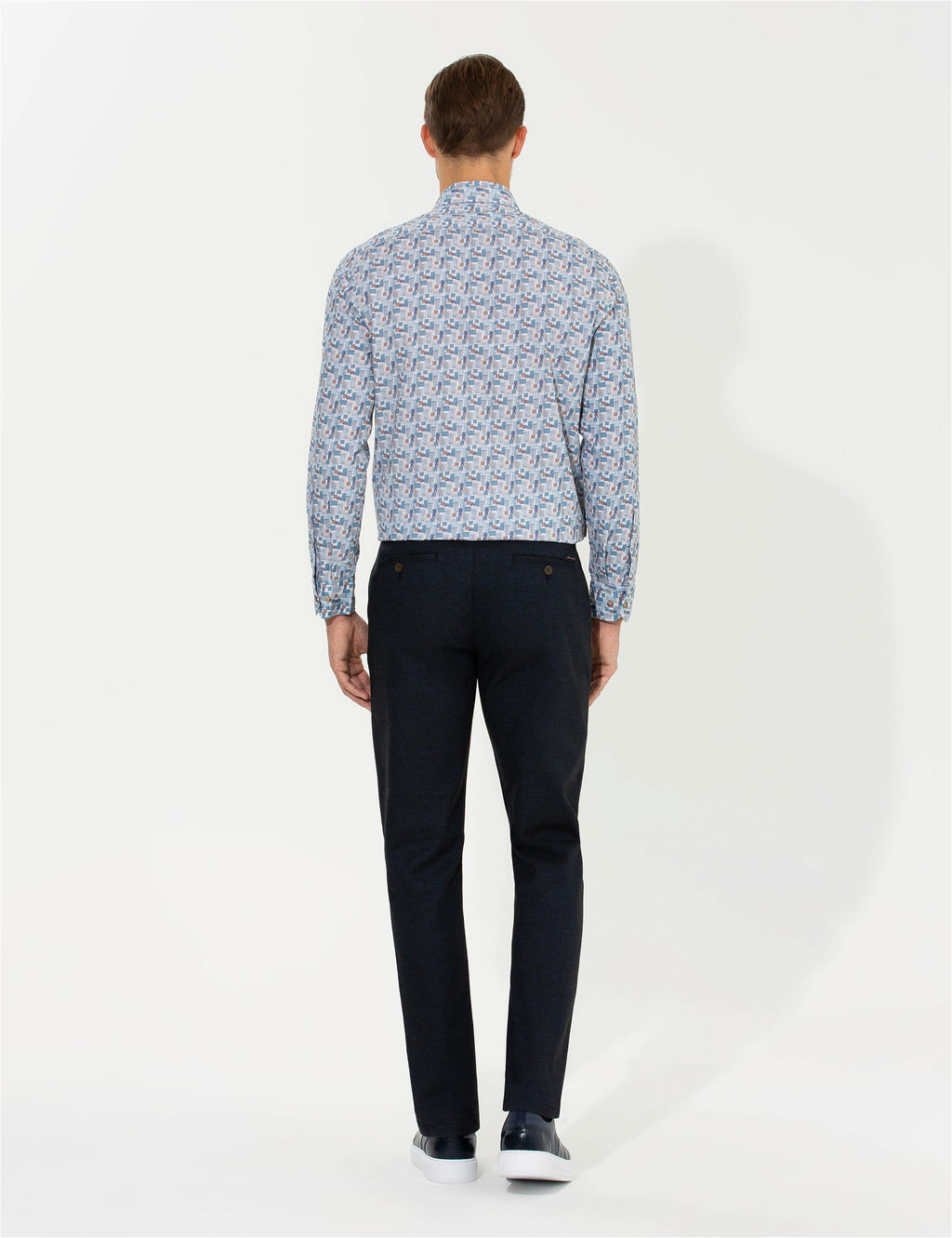 Lacivert Regular Fit Kanvas Pantolon - Pierre cardin фото 4