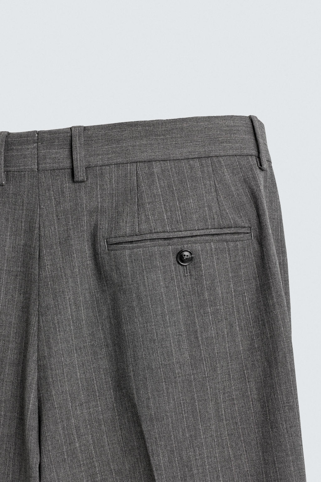 PANTAL?N TRAJE RAYA DIPLOM?TICA CON LANA / Gris - Zara фото 8