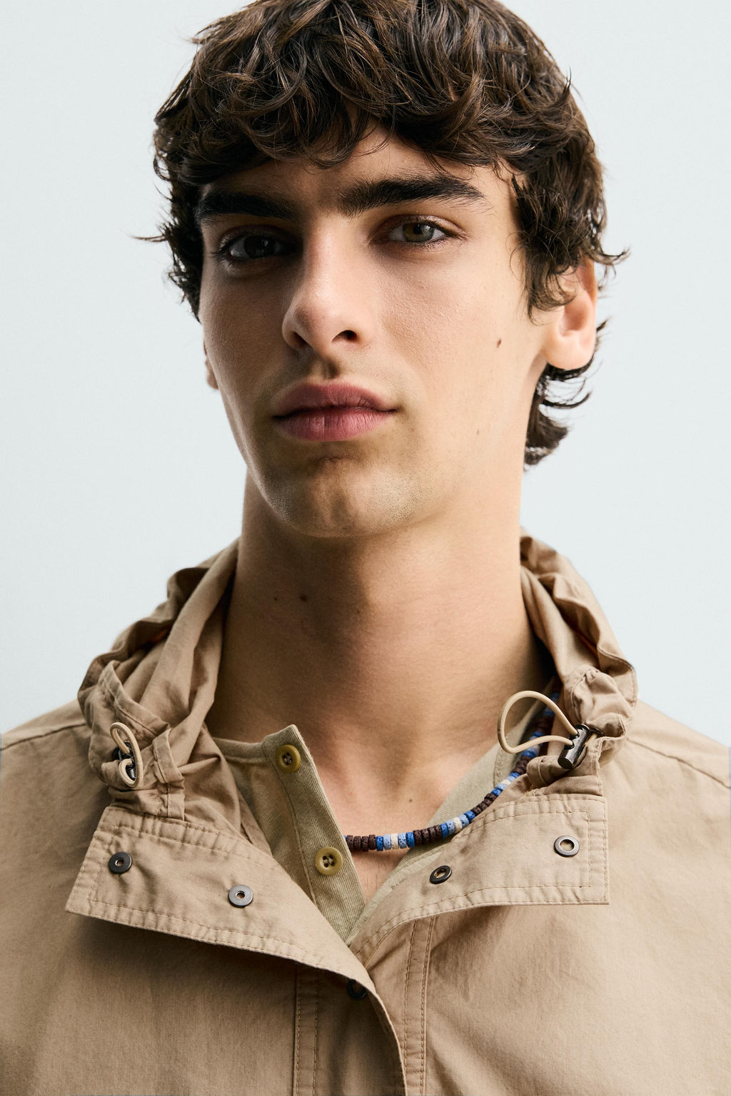 CAZADORA CANGURO RELAXED FIT CAPUCHA / Beige - Zara фото 5