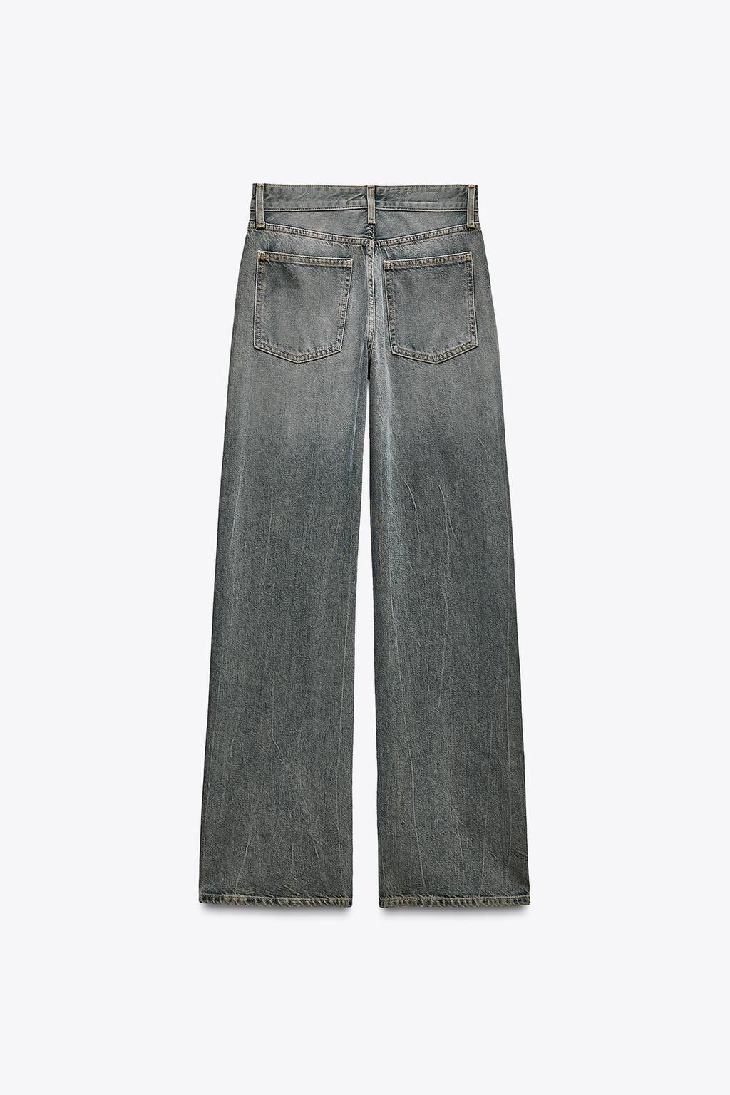 TRF WIDE-LEG MID-WAIST JEANS - Zara фото 14