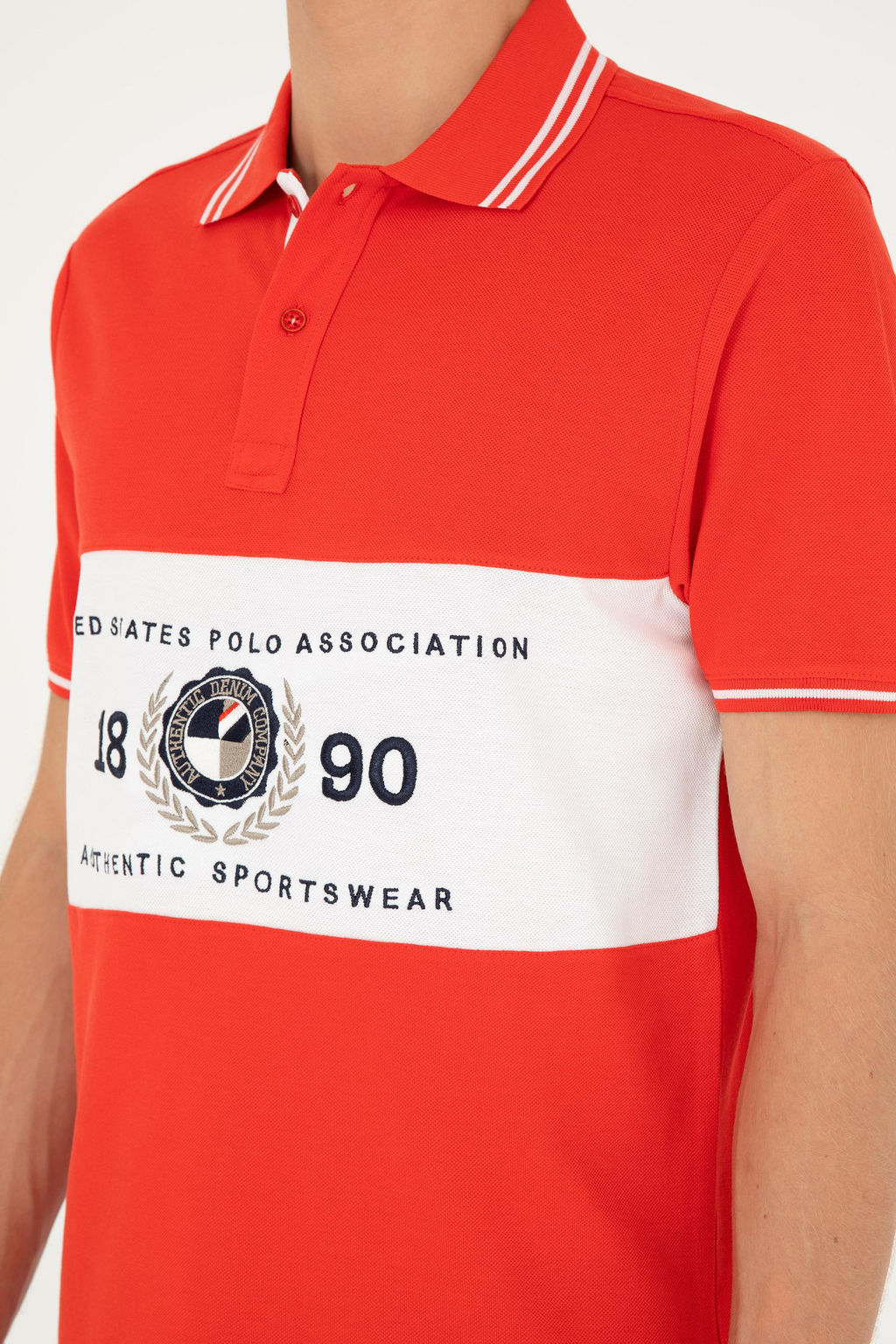 Мужская красная футболка Неожиданная скидка в корзине - U.s. polo assn фото 7