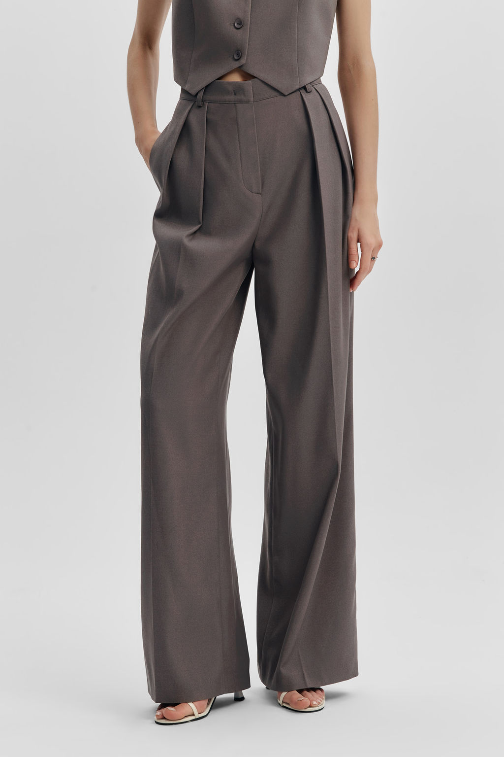 Брюки-палаццо со складками - Mollis фото 3