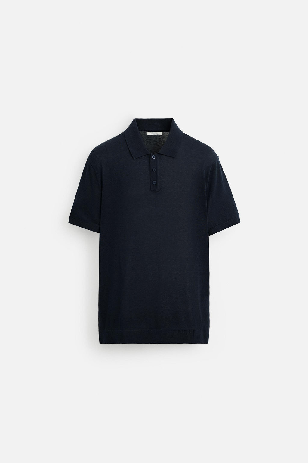 KNIT COTTON - SILK POLO SHIRT - Zara фото 7