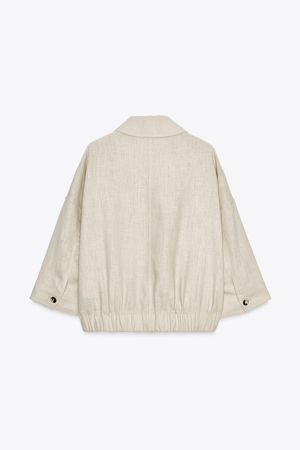 LINEN BLEND SAFARI JACKET - Zara фото 9