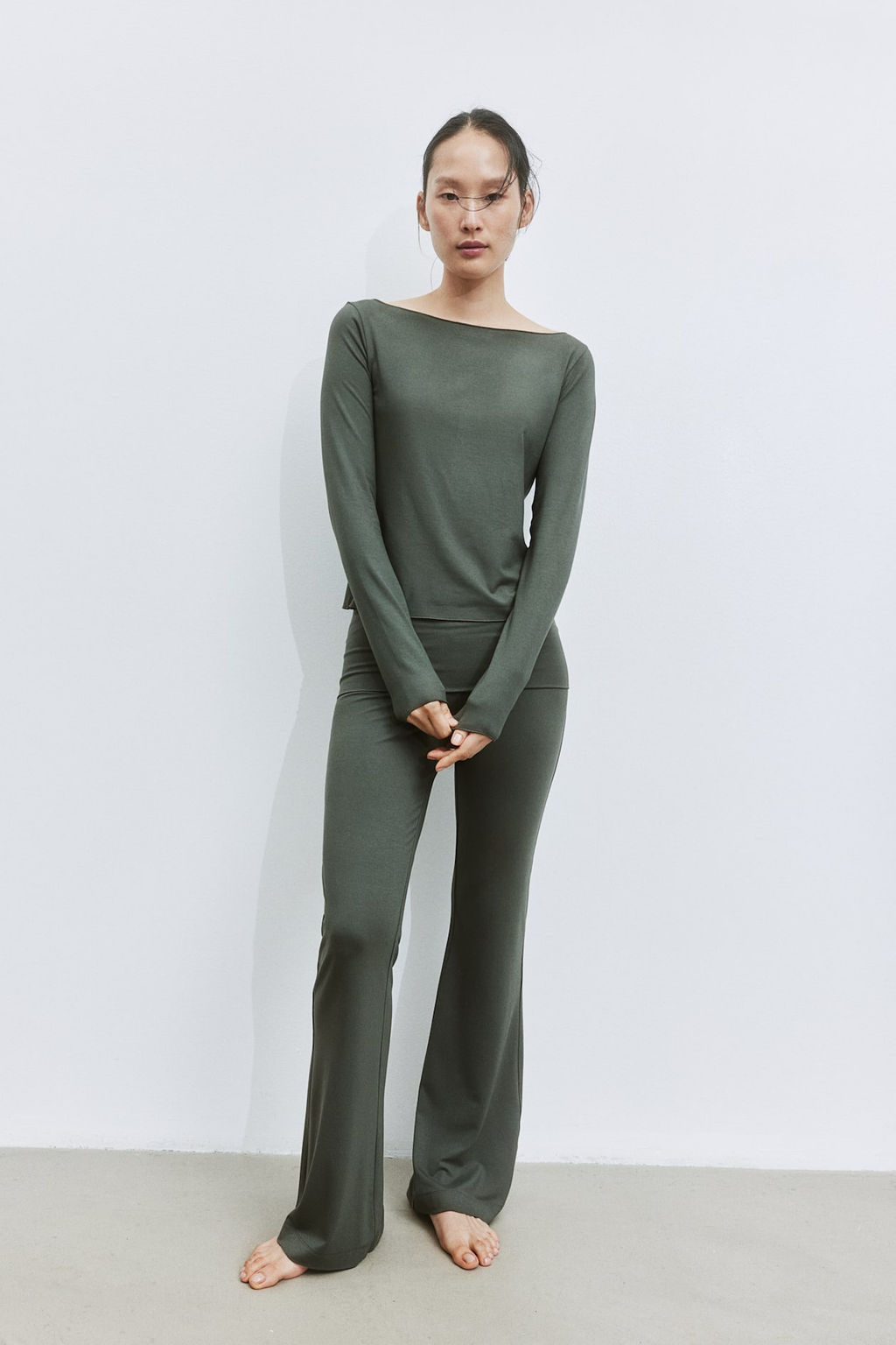 Camiseta con escote barco - H&m фото 3