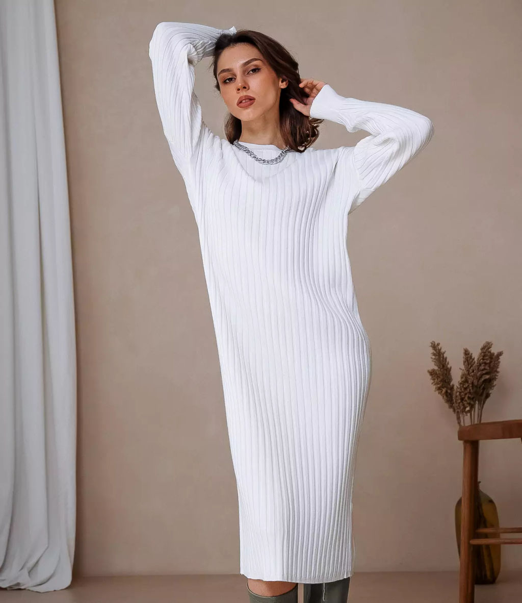 Платье #КТ8734, белый