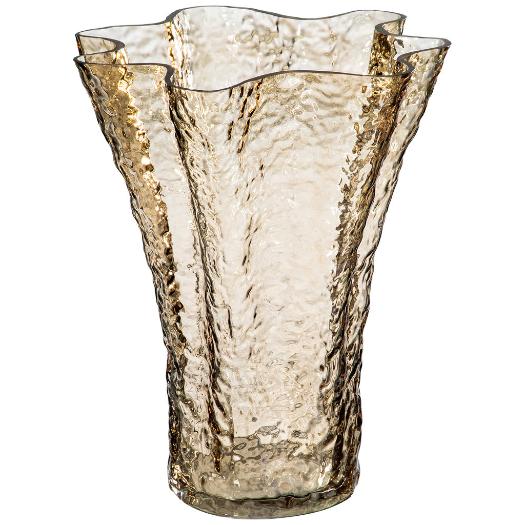 Ваза 24*24*30 см 4,3 л, коричневый, стекло