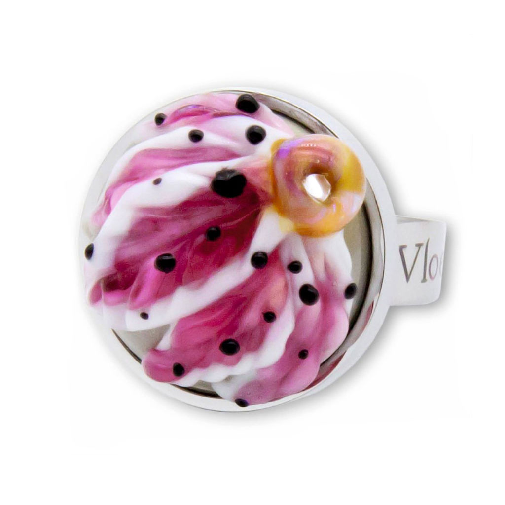 Кольцо из муранского стекла FLEUR KO2202