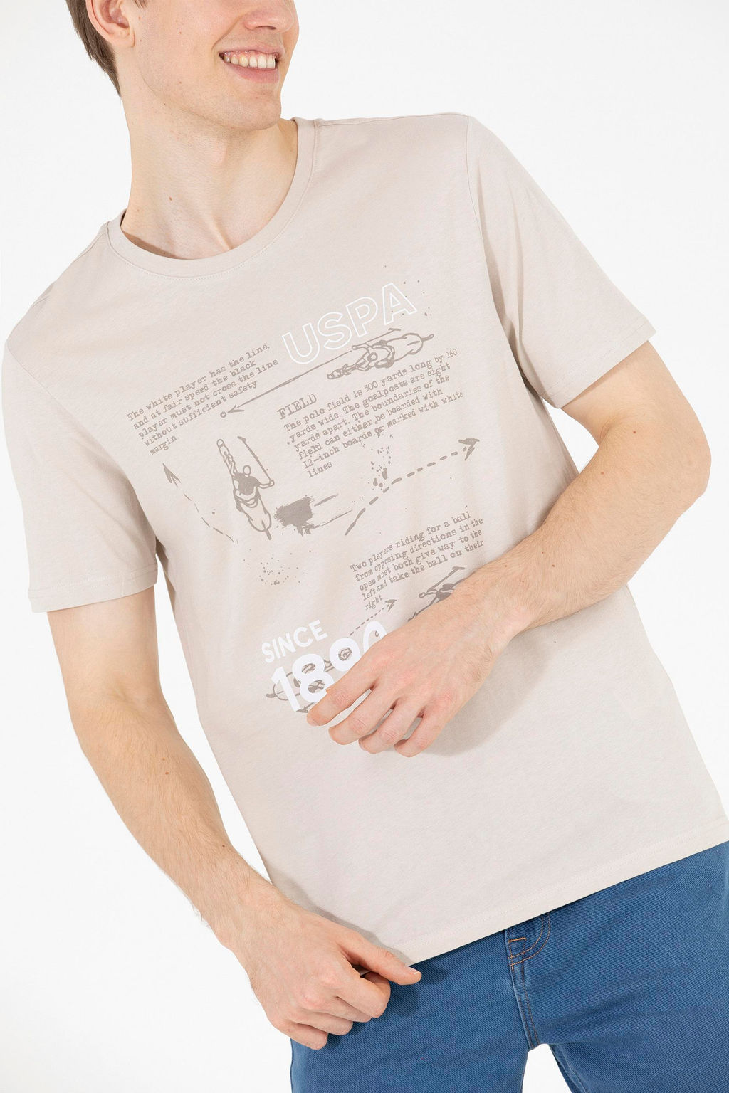 Мужская футболка с круглым вырезом Stone Stone - U.s. polo assn фото 6