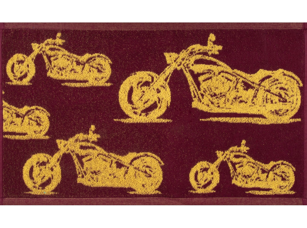 Полотенце махровое 6с104.411ж1 Мото-паттерн(кр.дерево1) 67х40см