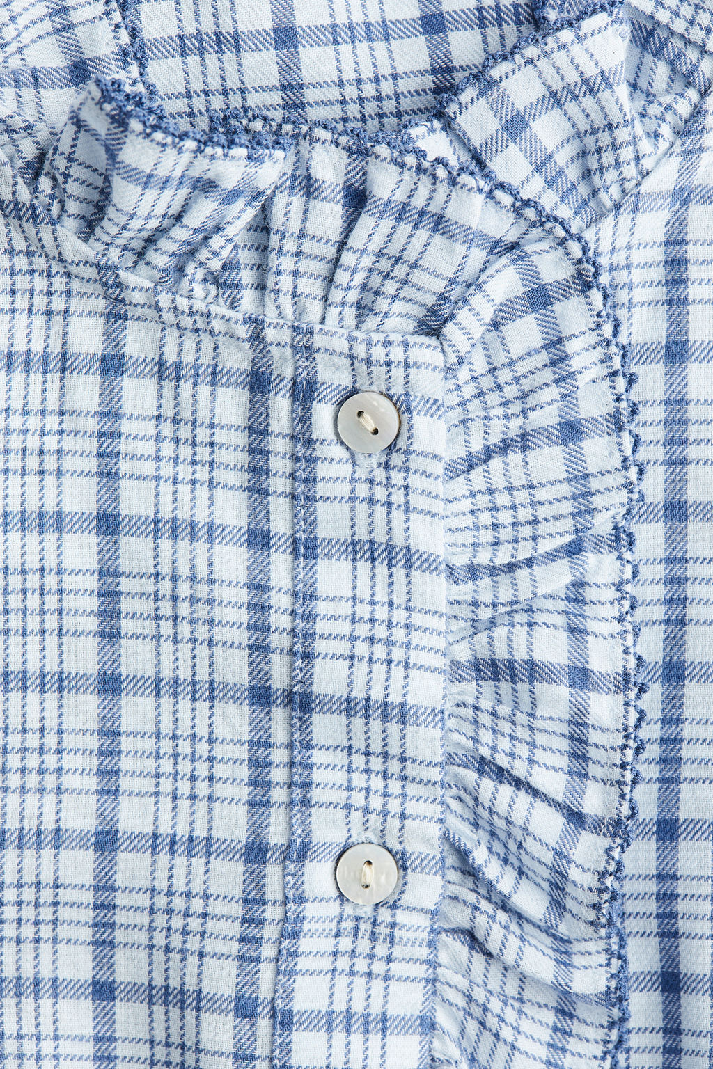 Blusa de algod?n con cuello de volante - H&m фото 6
