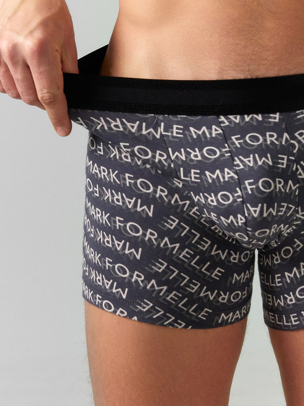 Цена за 2 штуки! ТРУСЫ МУЖСКИЕ текст на графите2 411221 - Mark formelle фото 4