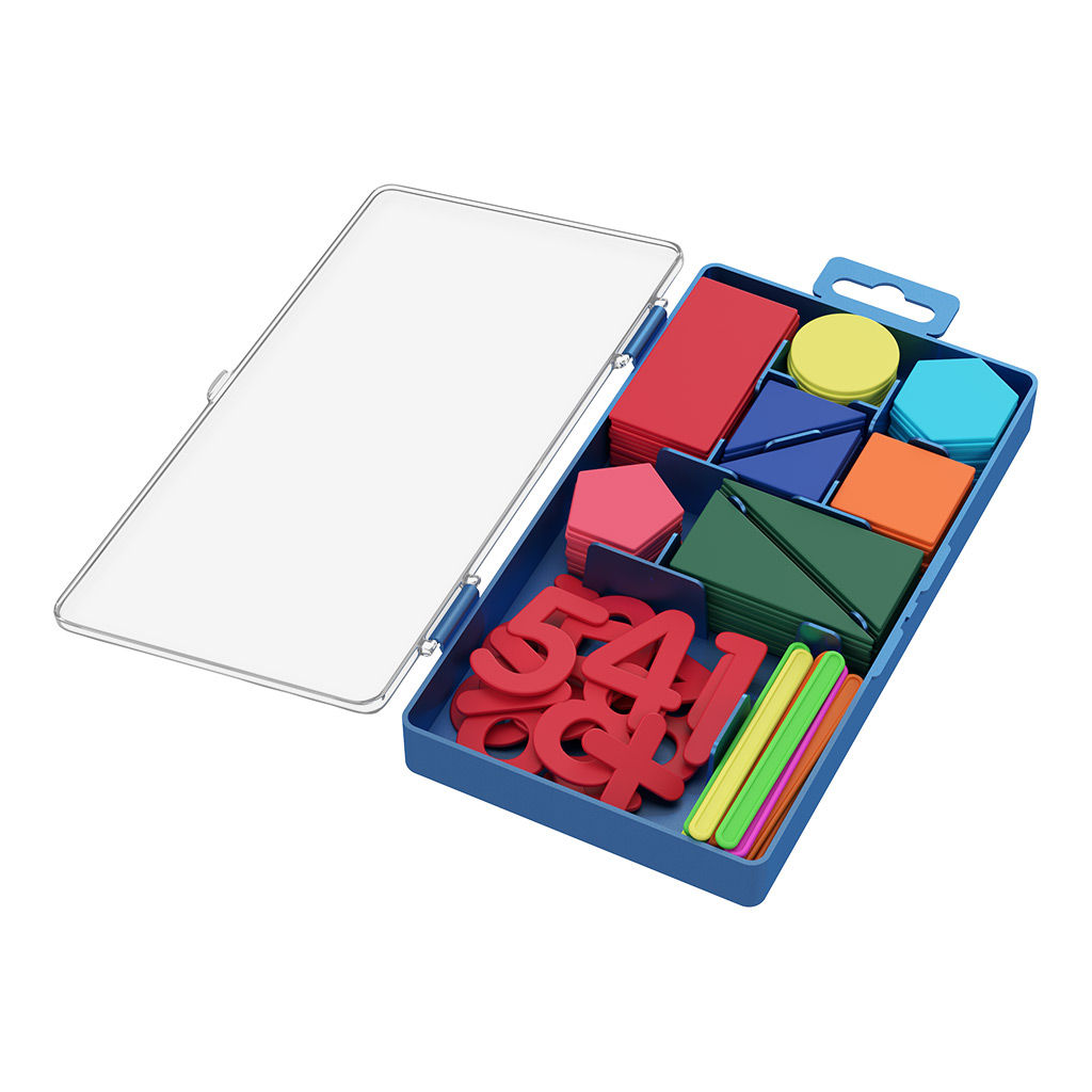 Цена за 1 шт. Набор счетных материалов пластиковый ErichKrause Ice Metallic (в коробке по 142 шт)