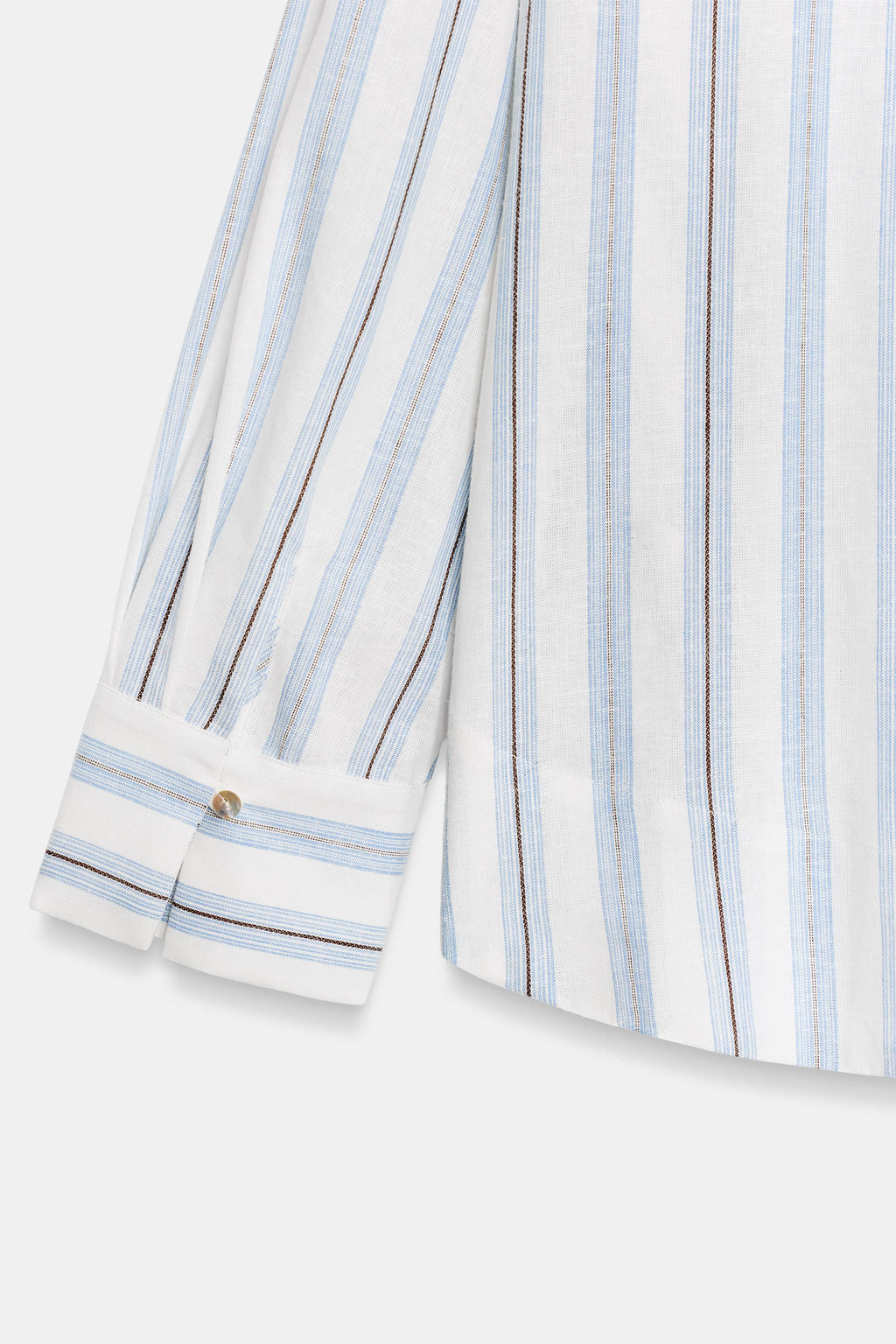 BLUSA ESTAMPADA RAYAS / Marr?n-Azul - Zara фото 8