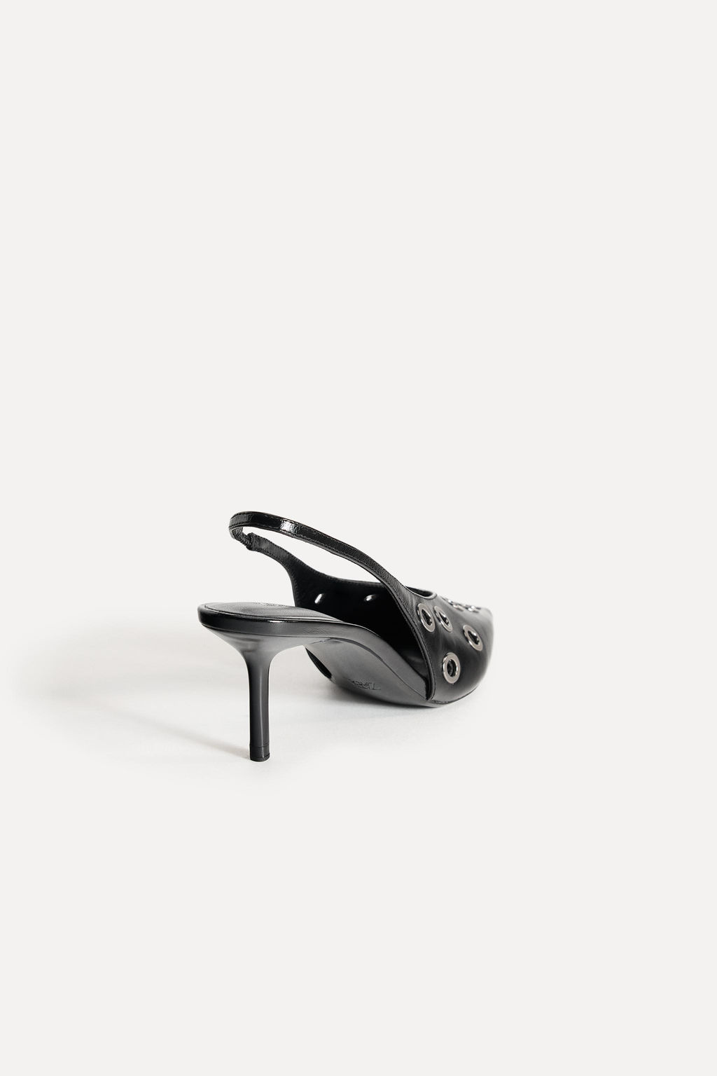 LEATHER SLINGBACK SHOES WITH EYELETS 50TH ANNIVERSARY - Zara фото 4