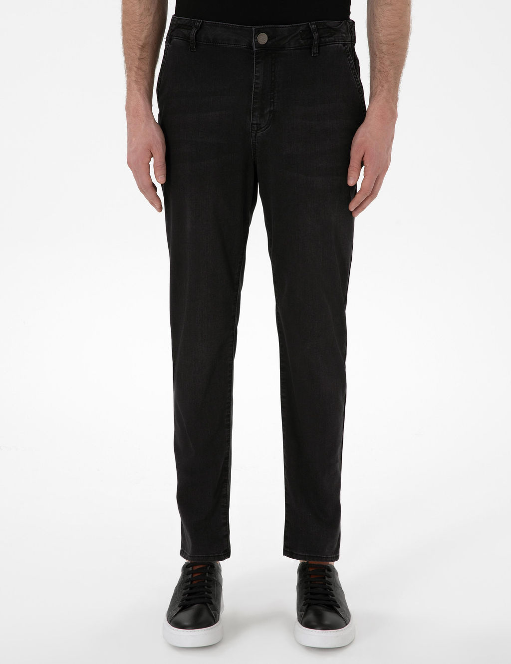 Koyu Gri Carrot Fit Jean Pantolon