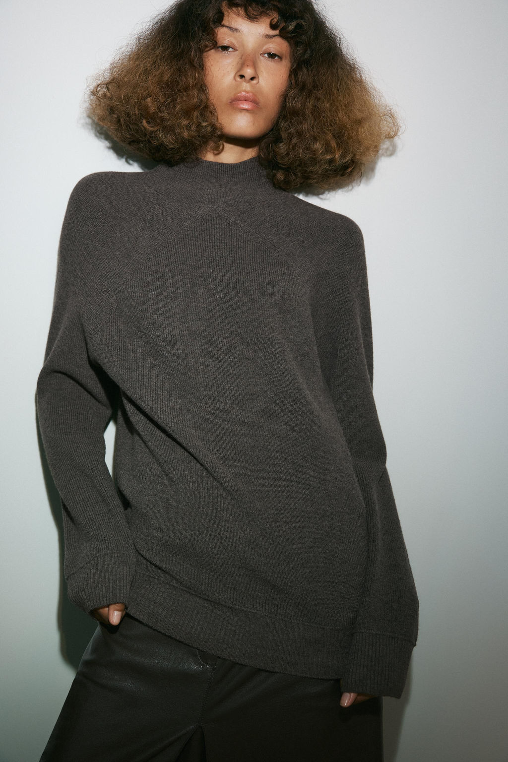 KNIT HIGH NECK JUMPER - Zara фото 10