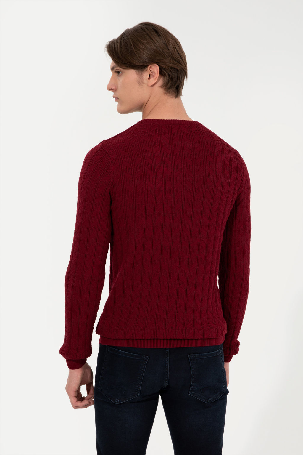 Erkek Bordo Basic Kazak - U.s. polo assn фото 11
