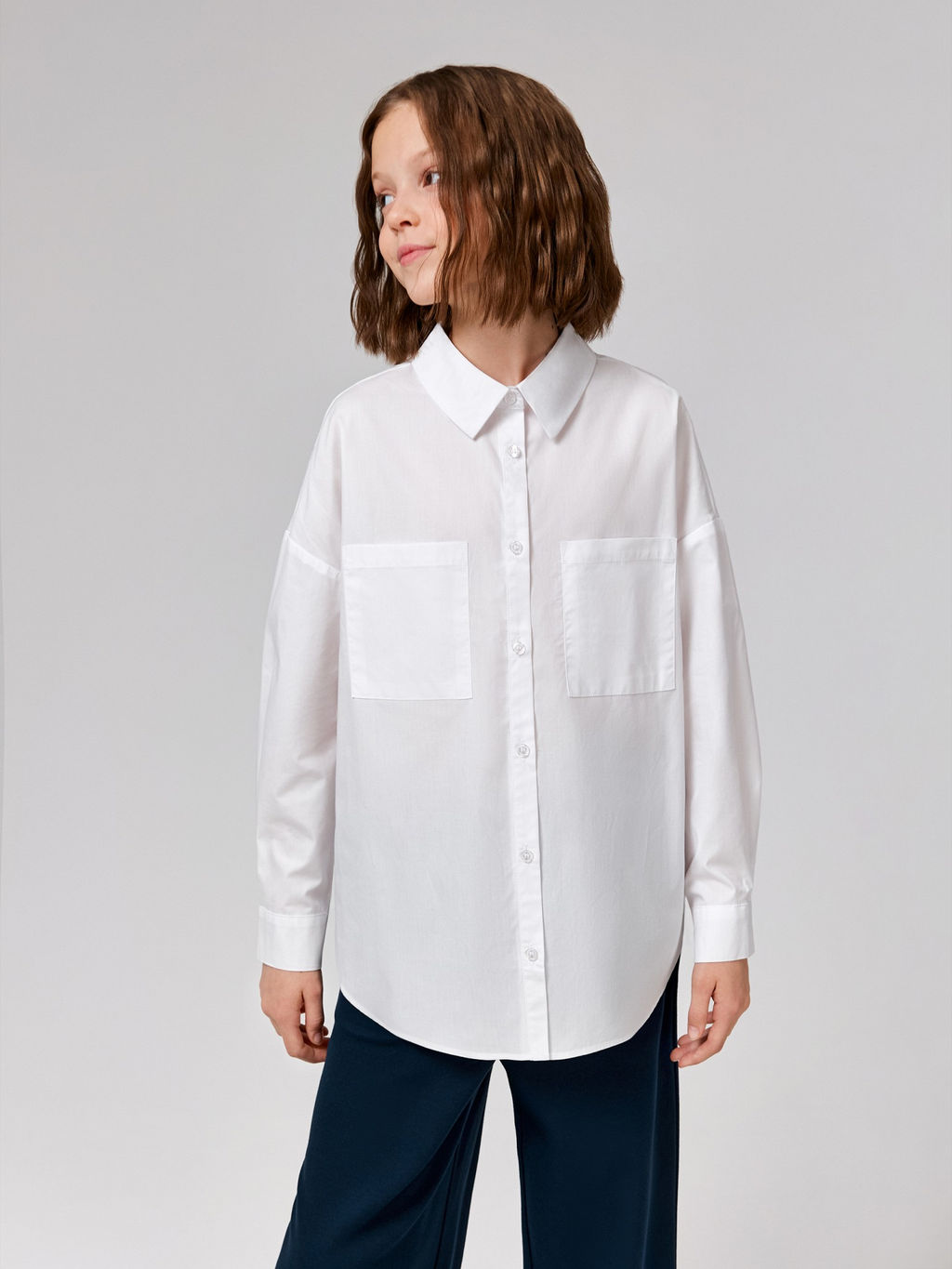 ACOOLA / Блузка детская для девочек Kort молочный  фото 4