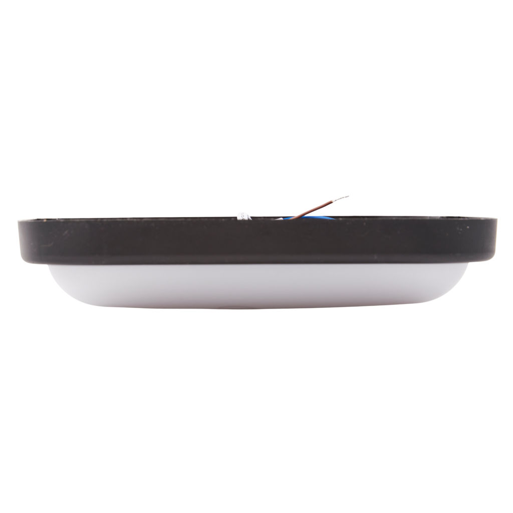 ULW-Q229 24W/4000K IP65 BLACK Светильник светодиодный влагозащищенный. Квадрат. Белый свет (4000K). 190?190?37мм. Корпус черный. ТМ Volpe