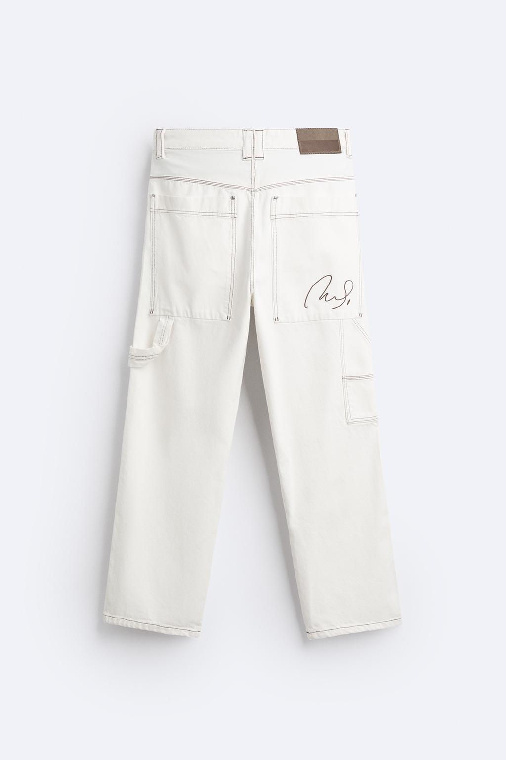 BAGGY JEANS WITH TOPSTITCHING - Zara фото 7
