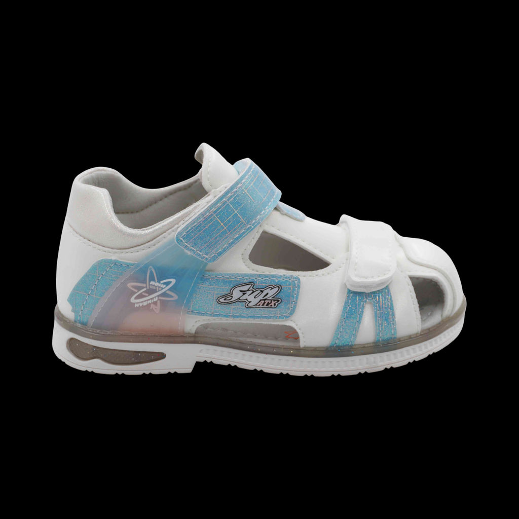 Сандалии В567-18 бело голубые