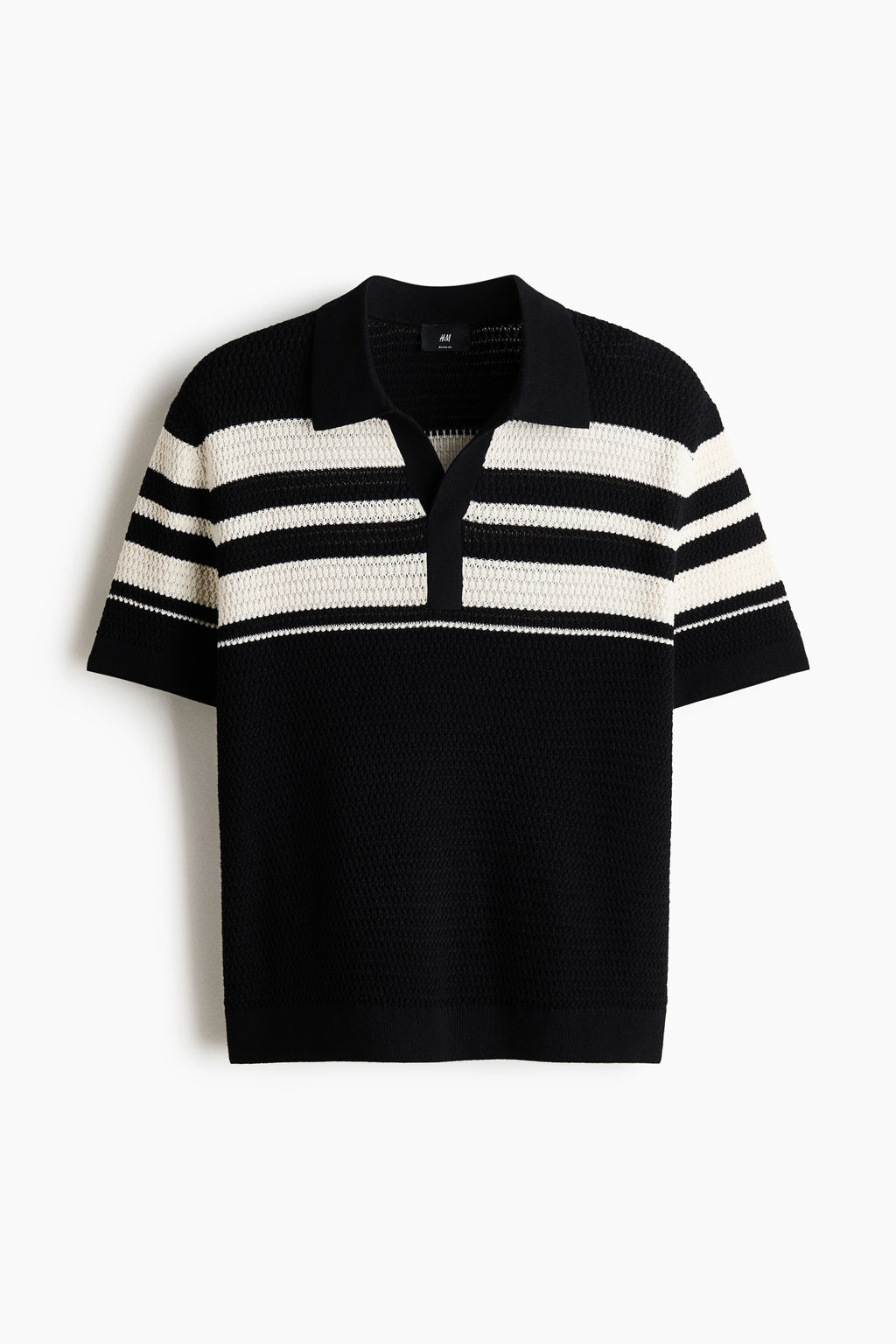Polo en punto pointelle Regular Fit