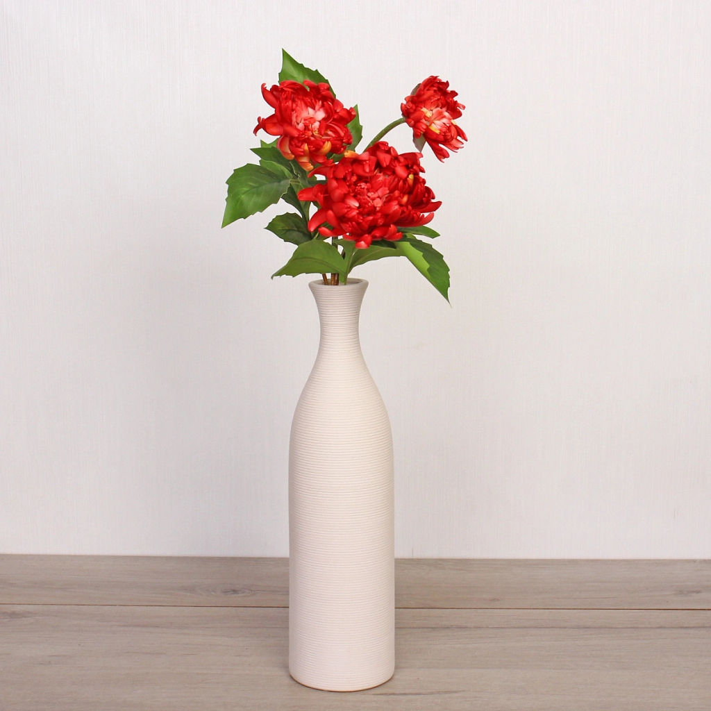 Цветок искусственный "Natur" 67см Пион красный