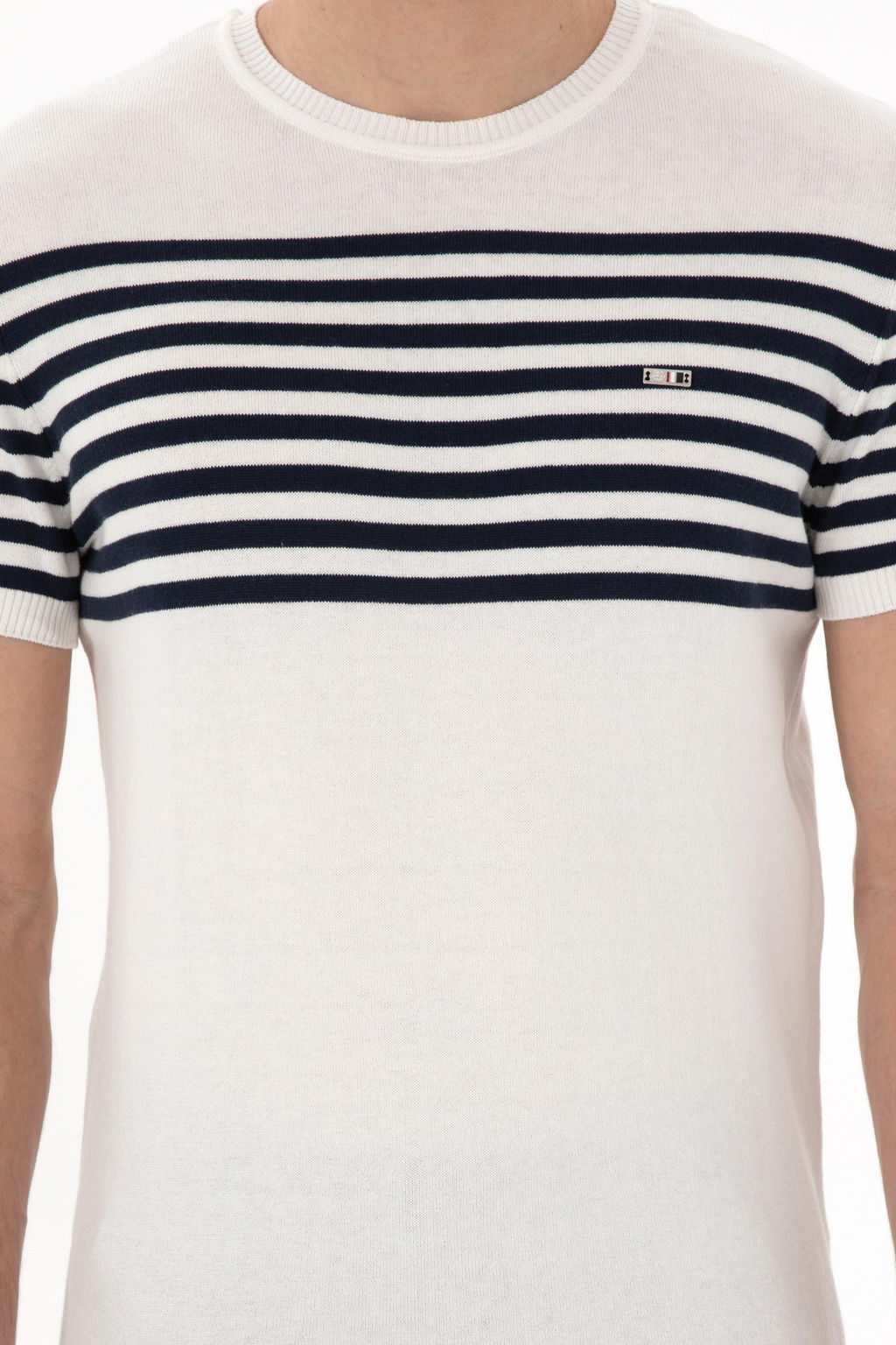 Erkek Slim Fit Bisiklet Yaka Beyaz Triko Ti__rt Sepette S_rpriz _ndirim - U.s. polo assn фото 6
