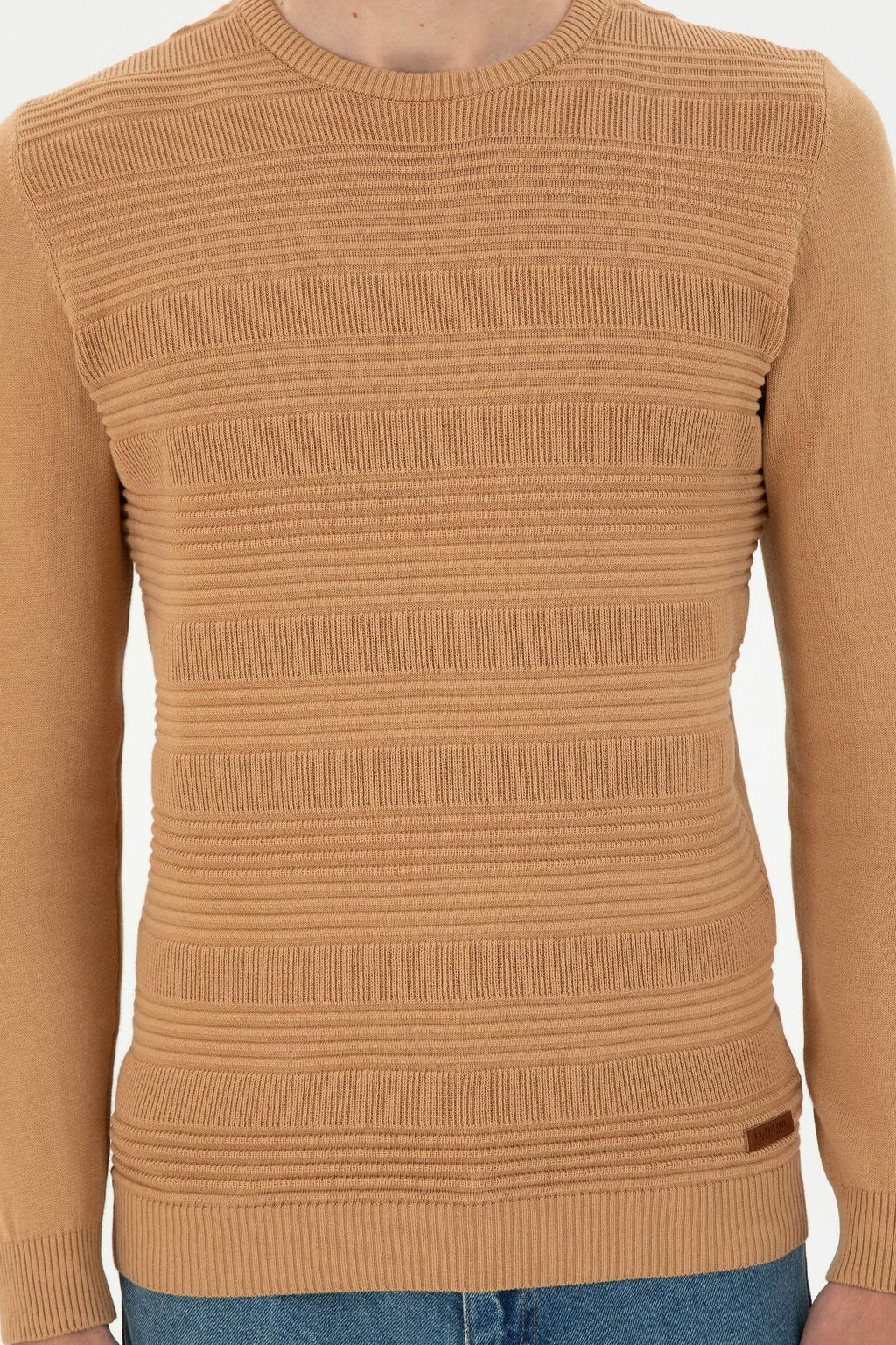 Мужской светло-коричневый свитер Неожиданная скидка в корзине - U.s. polo assn фото 6