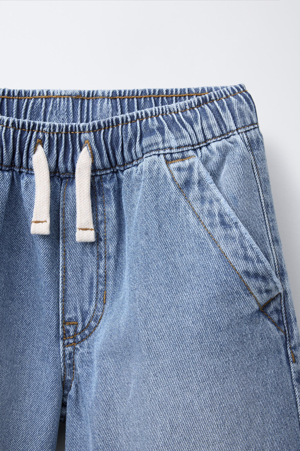 LOOSE FIT DENIM BERMUDA SHORTS - Zara фото 3