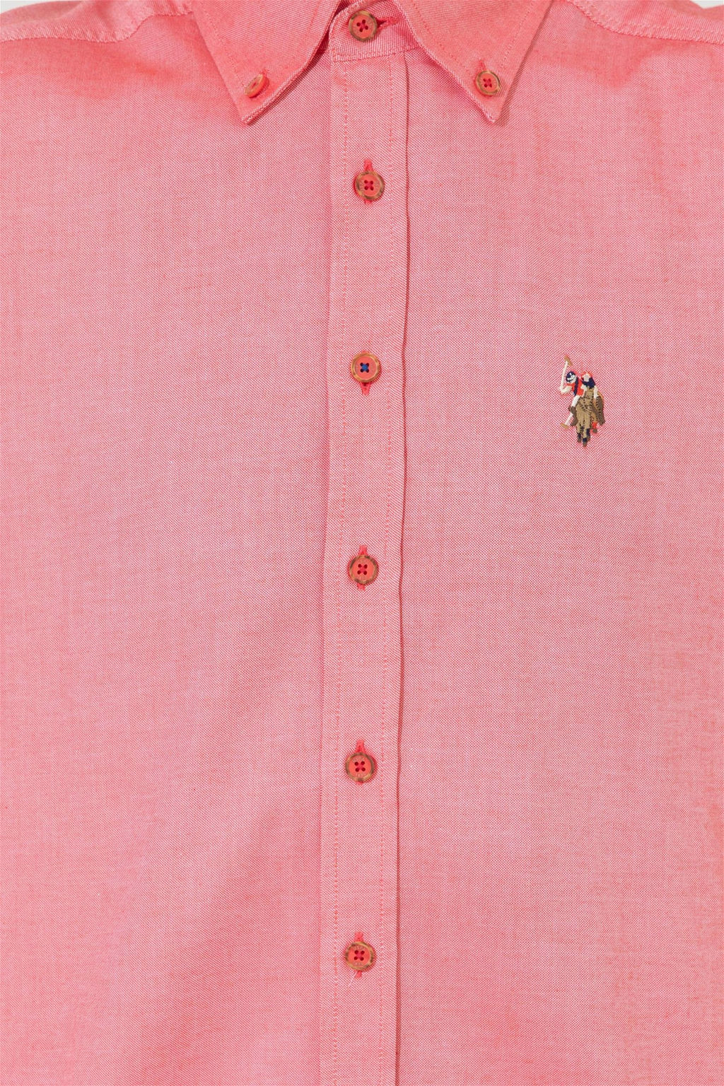 Мужская красная базовая рубашка с длинным рукавом Неожиданная скидка в корзине - U.s. polo assn фото 6