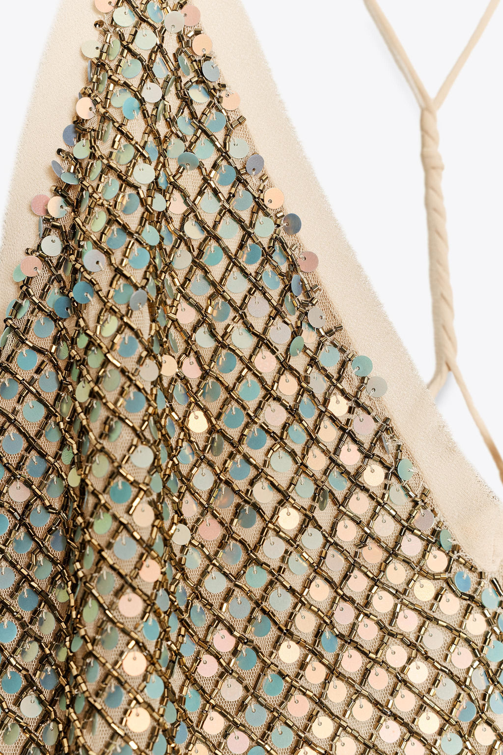 ZW COLLECTION LIMITED EDITION SEQUIN STRAPPY TOP - Zara фото 7