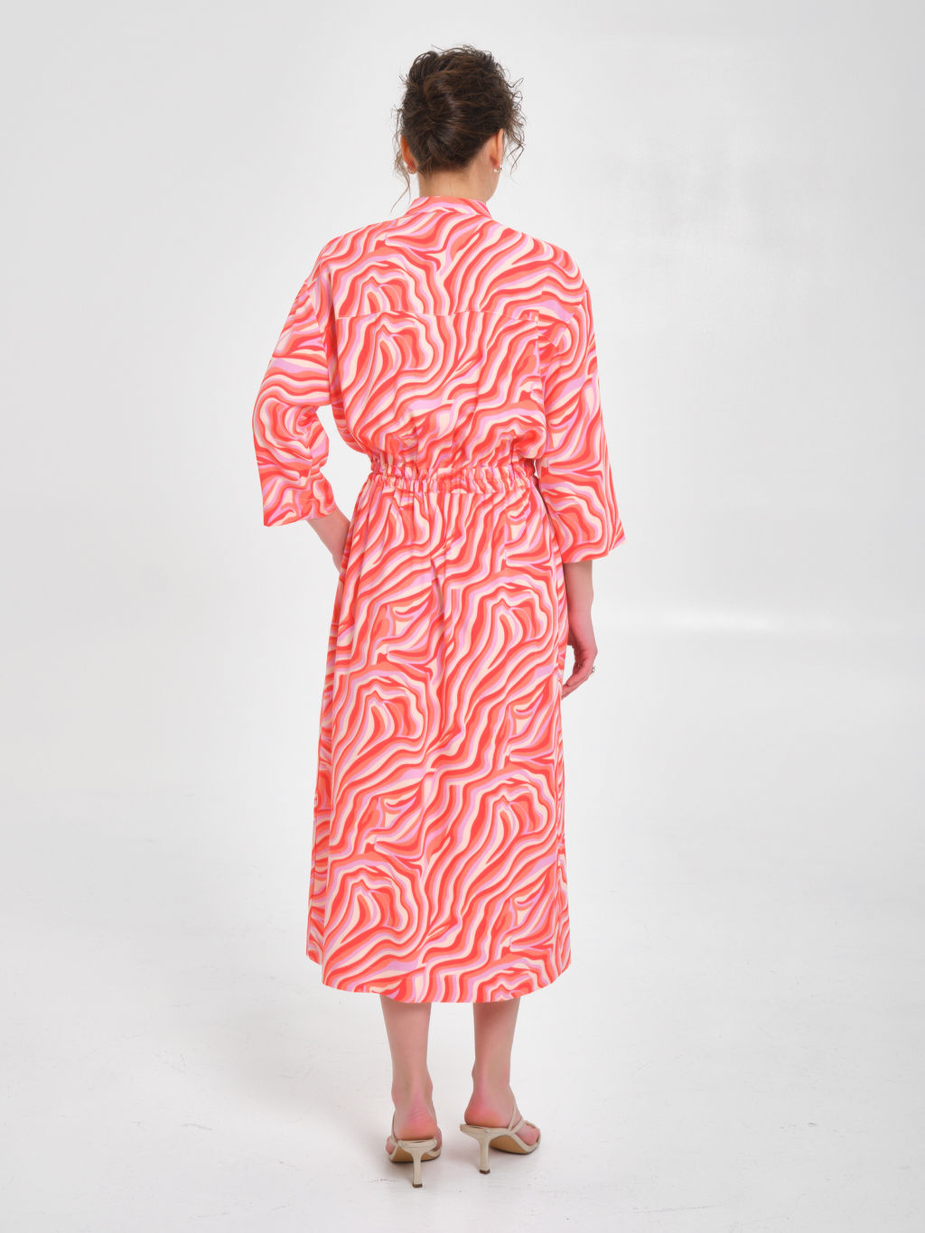 Платье из вискозы с принтом