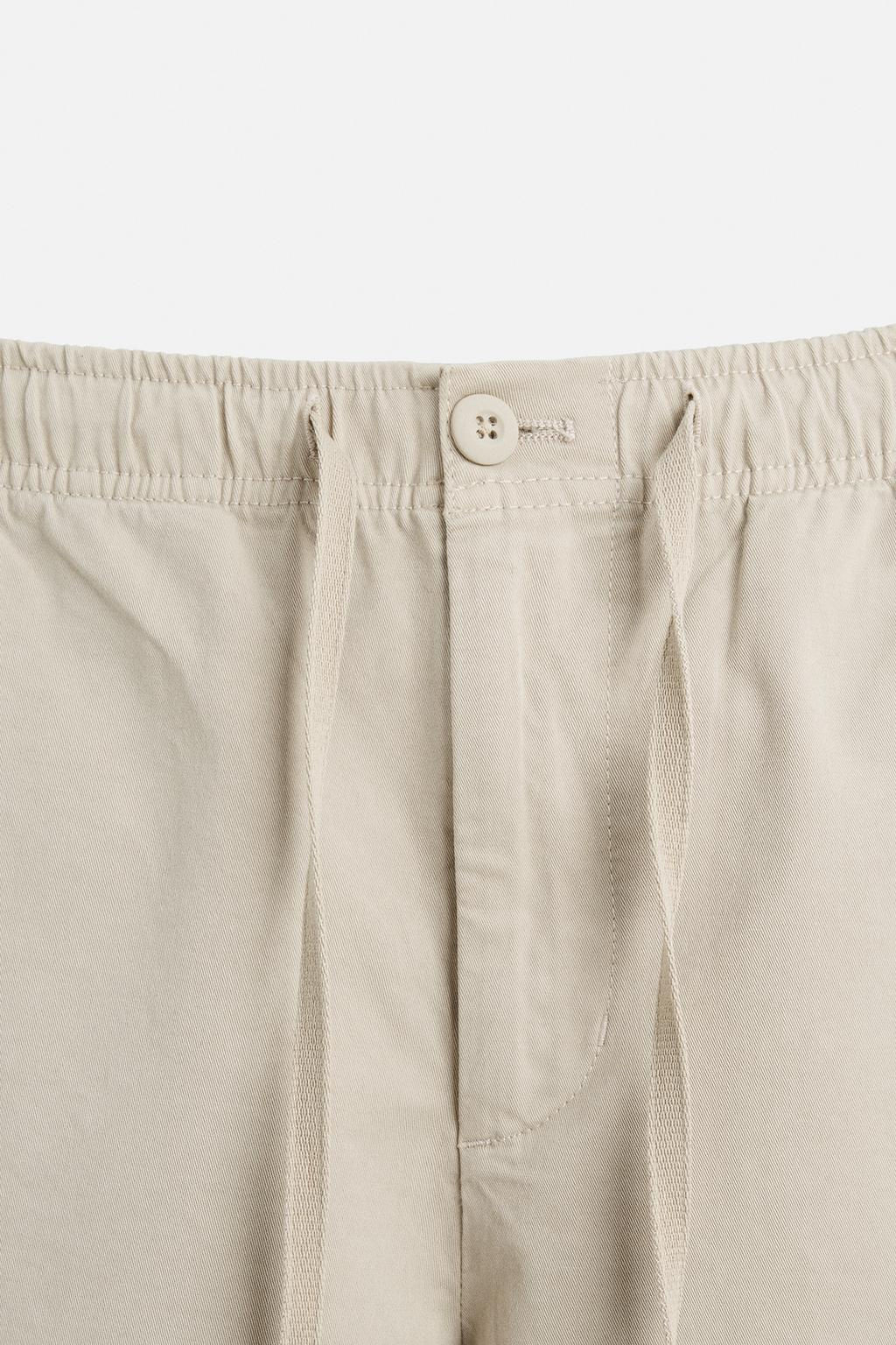 REGULAR FIT JOGGER WAIST TROUSERS - Zara фото 29