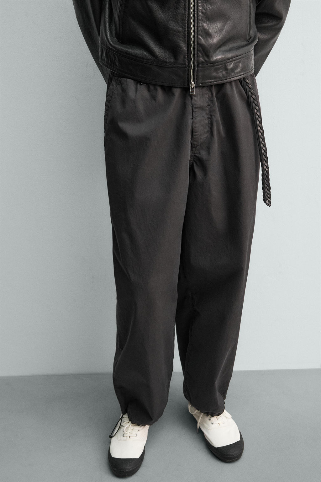 PANTAL?N RELAXED FIT ALGOD?N AARON LEVINE X ZARA / Negro  фото 5
