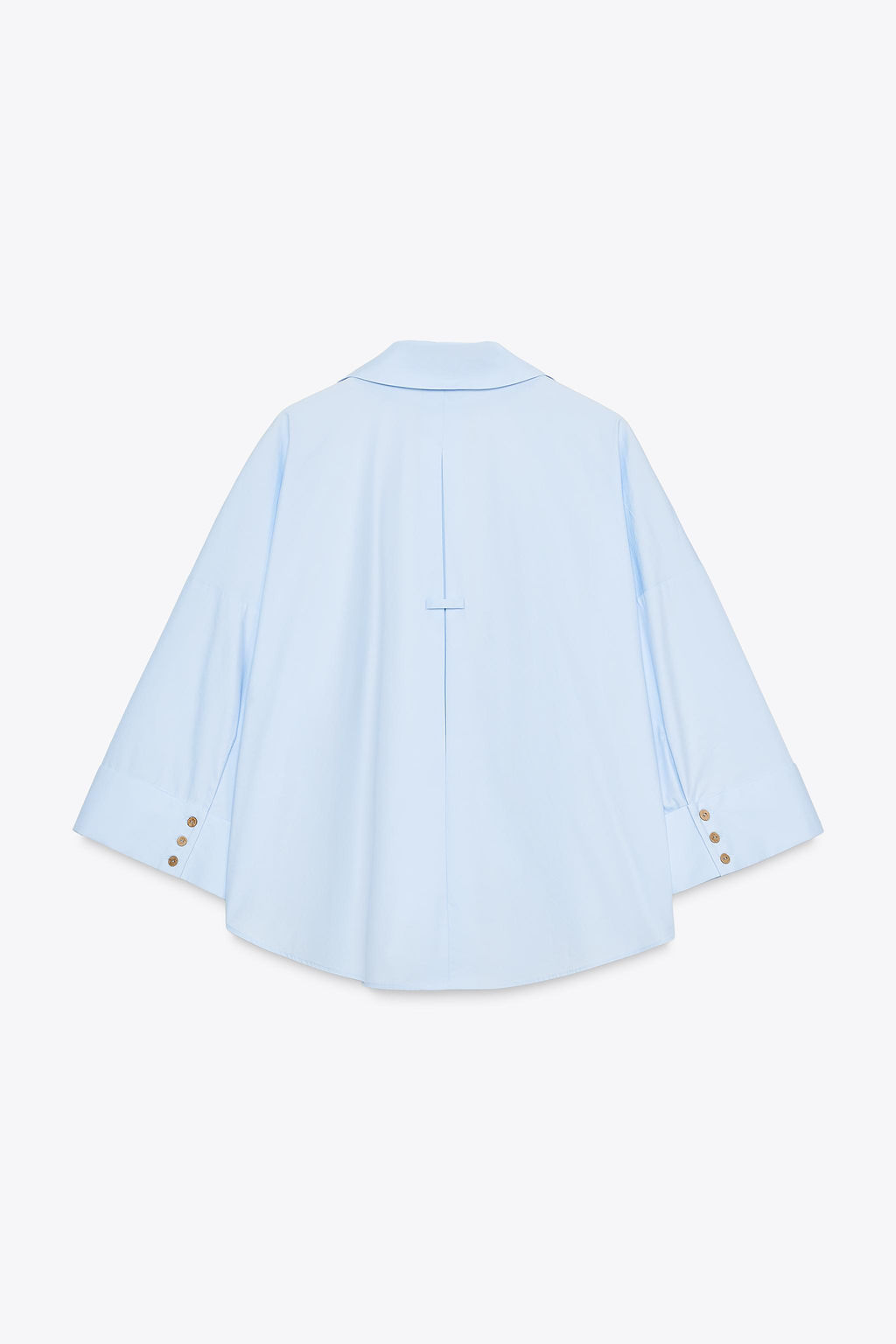 WIDE-SLEEVE POPLIN SHIRT - Zara фото 17