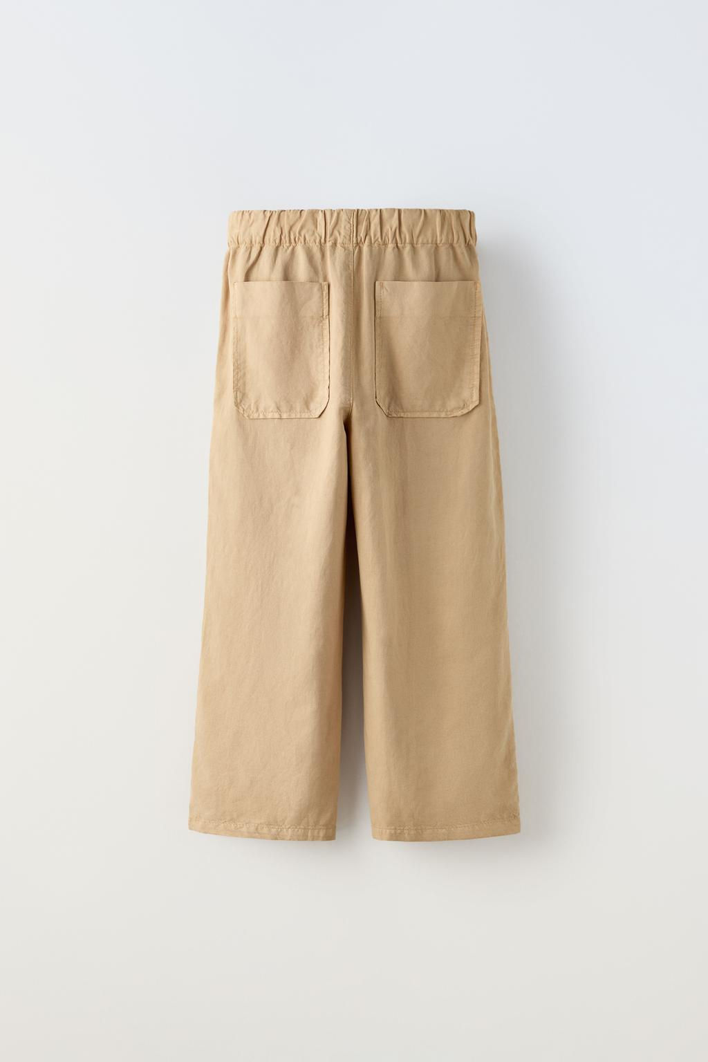 BUYUK CEPLI DOKUMLU PANTOLON - Zara фото 2