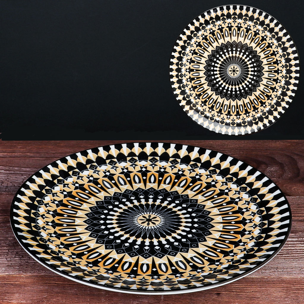 Блюдо круглое 27 см керамика / ZY012 /уп 36/ - Галеонтрейд фото 10