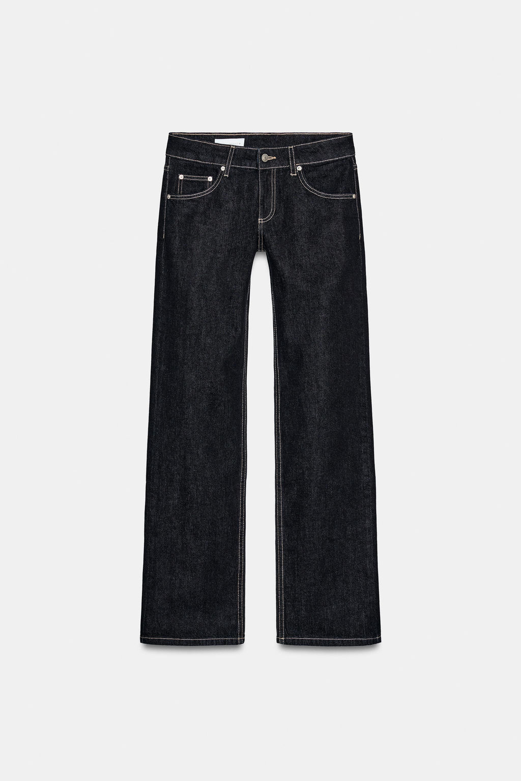 JEANS TRF WIDE LEG TIRO BAJO / Marino oscuro - Zara фото 8