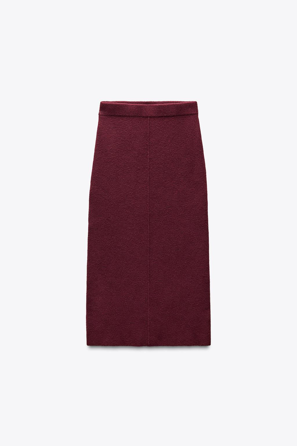 PLAIN KNIT SKIRT - Zara фото 7