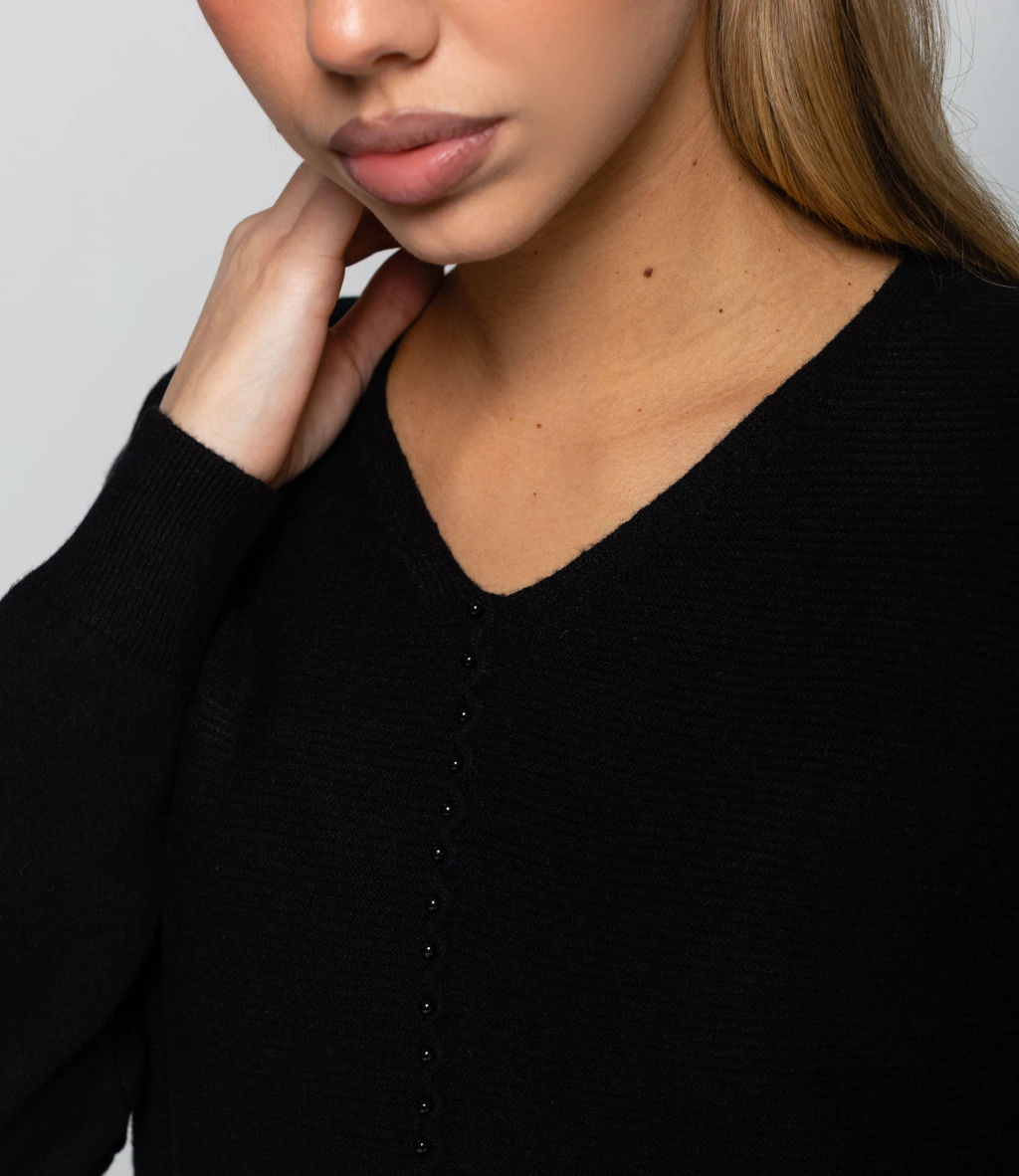 Джемпер #КТ8208, чёрный - Dommod фото 5