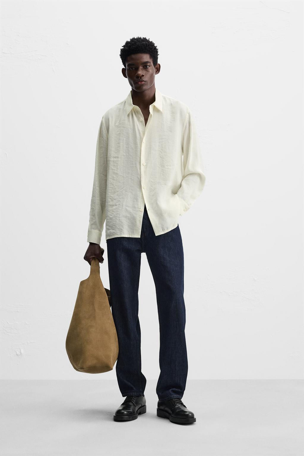 SHIRT WITH SIDE BUTTONS - Zara фото 12