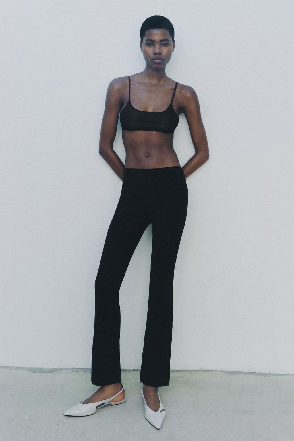FLARED KNIT TROUSERS - Zara фото 3