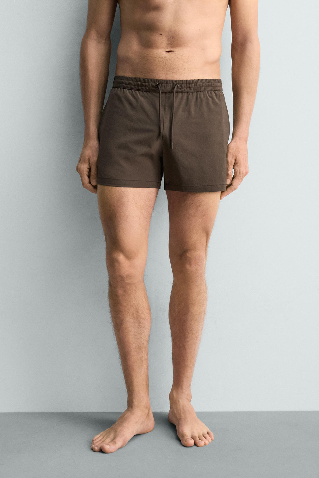 BA?ADOR CORTO ESTRUCTURA / Marr?n - Zara фото 7